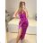 Šaty spoločenské dlhé bez rukávu dámske (S/M ONE SIZE) TALIANSKA MÓDA IM323080
