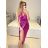 Šaty spoločenské dlhé bez rukávu dámske (S/M ONE SIZE) TALIANSKA MÓDA IM323080