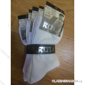 Ponožky klasik slabé pánske (39-46 / biela) ROTA B-5085
