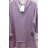 Mikina oversize prodloužená dlouhý rukáv dámská (S/M/L ONE SIZE) ITALSKÁ MÓDA IMPLI2565075