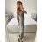 Šaty dlhé spoločenské trblietavé na ramienka dámske (S/M ONE SIZE) TALIANSKA MÓDA IMPSH246567 červená S/M