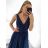 Šaty dlhé elegantné spoločenské na ramínka dámske (M/L ONE SIZE) TALIANSKA MóDA IM42380566 tmavo staroružová M / L