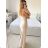 Šaty elegantné spoločenské dlhé na ramienka dámske (S/M ONE SIZE) TALIANSKA MÓDA IM324LOVE