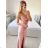 Šaty elegantné spoločenské dlhé na ramienka dámske LOVE (S/M ONE SIZE) TALIANSKA MÓDA IM324LOVE/DU -   svetlozelená -   S/M/L