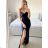 Šaty elegantné spoločenské dlhé na ramienka dámske (S/M ONE SIZE) TALIANSKA MÓDA IM324LOVE