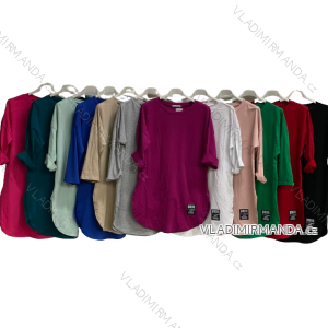 Tunika krátky rukáv dámska nadrozmer (XL/2XL ONE SIZE) TALIANSKA MÓDA IMC24009