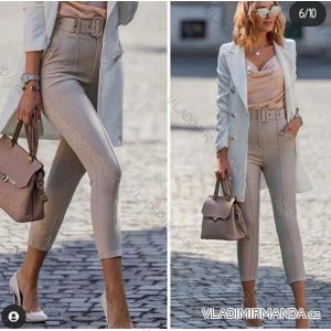 Nohavice dlhé elegantné strečové dámske (S-XL) TALIANSKA MÓDA IMHMS24176