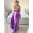Šaty dlhé elegantné spoločenské na ramienka dámske (S/M/L ONE SIZE) TALIANSKA MÓDA IMPBB23B23376