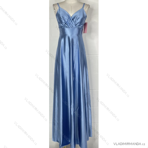 Šaty dlhé elegantné na ramienka dámske (S/M ONE SIZE) TALIANSKA MÓDA IMPBB24C25007