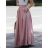 Sukňa maxi dlhá v páse na žabičkovanie dámska (S/M/L ONE SIZE) TALIANSKA MÓDA IMHMS23088/dur -   červená -   M / L