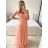 Šaty dlhé elegantné bez rukávov dámske (S/M ONE SIZE) TALIANSKA MóDA IMM22pl68805