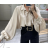 Košeľa elegantný dlhý rukáv dámska (S/M ONE SIZE) TALIANSKA MÓDA IMPBB24B10550