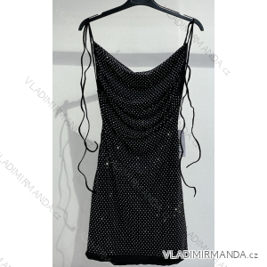 Šaty spoločenské na ramienka dámske (S/M ONE SIZE) TALIANSKA MÓDA IMPMD2493314