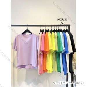 Tričko krátky rukáv dámske (S/M ONE SIZE) TALIANSKA MÓDA IMPTI24NG3163