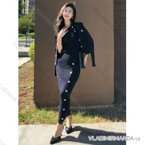 Súprava sukne dlhá a croptop bez rukávu dámska (S/M ONE SIZE) TALIANSKA MÓDA IMPTI24Y517
