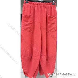 Nohavice haremky dlhé dámske nadrozmer (XL/2XL ONE SIZE) TALIANSKA MÓDA IMWDI24004