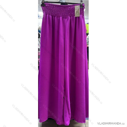 Nohavice dlhé letné dámske nadrozmer (XL/2XL ONE SIZE) TALIANSKA MÓDA IMWDI24008