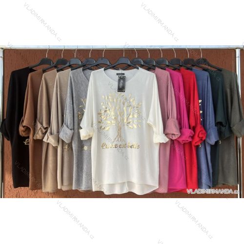 Tunika dlhý rukáv dámska (S/M/L ONE SIZE) TALIANSKA MÓDA IMWCP24015