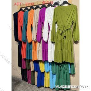 Šaty dlhý rukáv dámske (S/M ONE SIZE) TALIANSKA MÓDA IMWCP24027