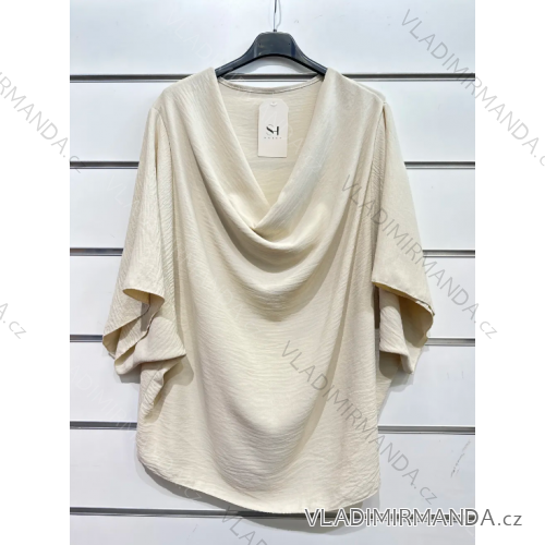 Tunika oversize krátky rukáv dámska (S/M ONE SIZE) TALIANSKA MÓDA IMPSH2424532