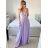 Šaty elegantné spoločenské na ramienka dámske (S/M ONE SIZE) TALIANSKA MÓDA IMM22fs52571