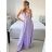 Šaty elegantné spoločenské na ramienka dámske (S/M ONE SIZE) TALIANSKA MÓDA IMM22fs52571/DR tmavo ružová