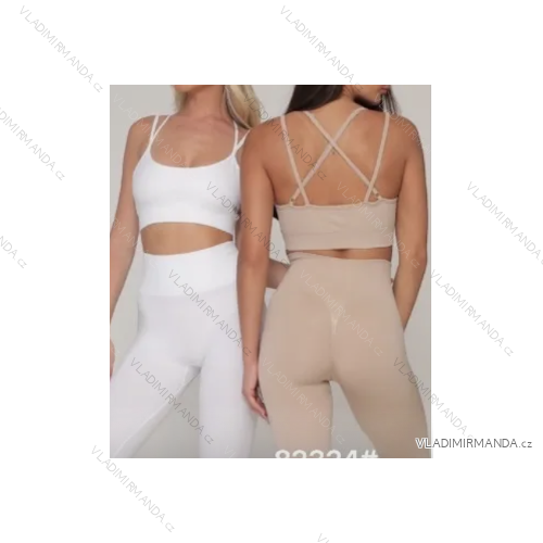 Súprava legíny dlhé a croptop na ramienka dámska (S/M ONE SIZE) TALIANSKA MÓDA IMPLP2482324011