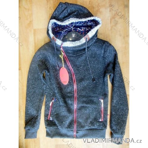 Mikina teplá dámska (m-2xl) LHD FASHION D684-1