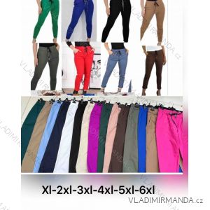 Nohavice dlhé strečové dámske nadrozmer (XL-6XL) POLSKÁ MÓDA PMWH24015