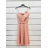 Šaty krátke spoločenské na ramienka dámske (S/M ONE SIZE) TALIANSKA MÓDA IMPSH24C679 šedá S / M