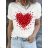 Tričko krátky rukáv dámske nadrozmer (XL/2XL ONE SIZE) TALIANSKA MÓDA IMM24M917