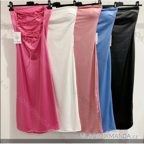 Šaty spoločenské bez rukávu dámske (S/M ONE SIZE) TALIANSKA MÓDA IMPMD2429770a