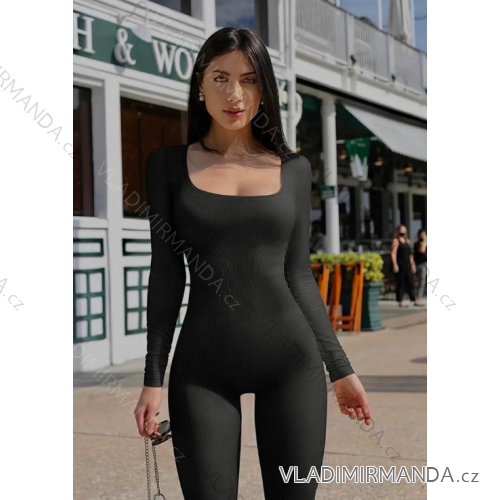 Overal dlhý elegantný dlhý rukáv dámsky (S/M ONE SIZE) TALIANSKA MÓDA IMPMD2438225