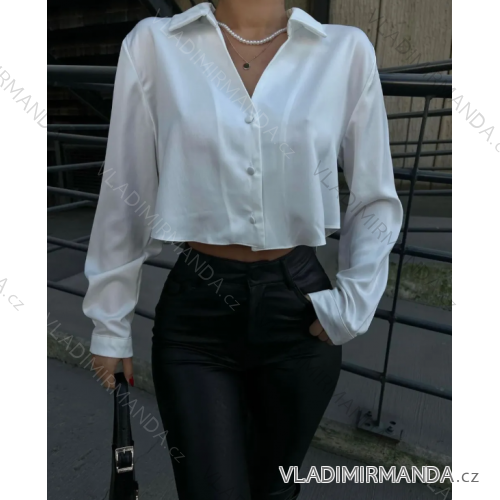 Košeľa dlhý rukáv dámska (S/M ONE SIZE) TALIANSKA MÓDA IMPMD2431155