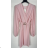 Šaty elegantný dlhý rukáv dlhé dámske (S/M ONE SIZE) TALIANSKA MÓDA IMPBB24S4401
