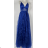 Šaty elegantné spoločenské na ramienka dámske (S/M ONE SIZE) TALIANSKA MÓDA IMPBB2480868bl