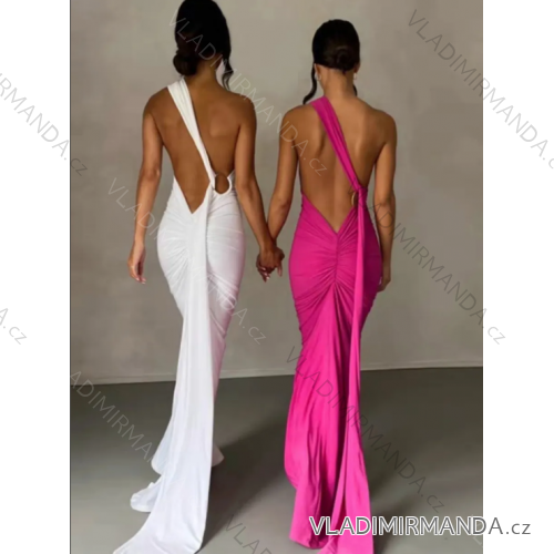 Šaty dlhé spoločenské bez rukávu dámske (S/M ONE SIZE) TALIANSKA MÓDA IMPBB24B24664