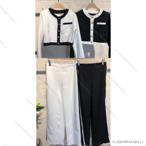 Súprava elegantný sveter a nohavice dámska (S/M ONE SIZE) TALIANSKA MÓDA IMPGM248207