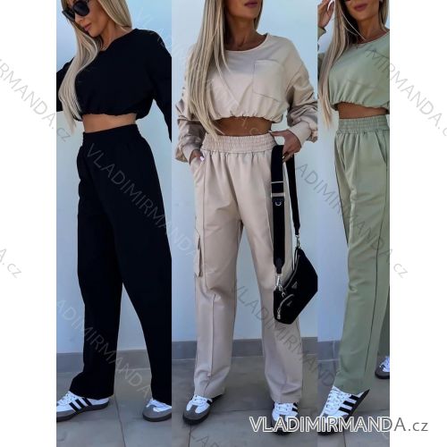 Súprava letný top a nohavice dámska (S/M ONE SIZE) TALIANSKA MÓDA IMWCJ2055