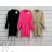 Šaty mikinové dlhý rukáv dámske (S/M ONE SIZE) TALIANSKA MÓDA IMWCJ24054