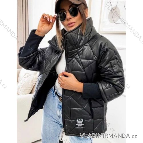 Bunda slabá prešívaná dlhý rukáv dámska (S/M ONE SIZE) TALIANSKA MÓDA IMWCA24003