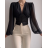 Croptop elegantný dlhý rukáv dámsky (S/M ONE SIZE) TALIANSKA MÓDA IMPLS2431834