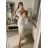 Šaty letné na ramienka dámske (S/M ONE SIZE) TALIANSKA MÓDA IMPSH226357/DR staroružová S/M