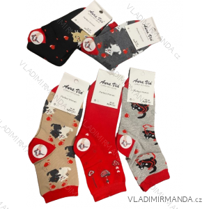 Ponožky dámske valentínske (35-38,38-41) AURA.VIA AURA24NZP721