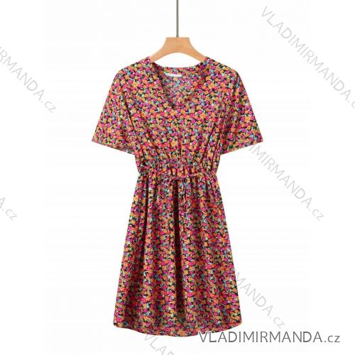 Šaty letné krátky rukáv dámske (S-XL) GLO-STORY GLO24WYQ-4453-4