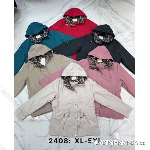 Bunda s kapucňou dlhý rukáv dámska (S-2XL) POLSKÁ MÓDA PMWD242408