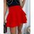 Sukňa s kraťasmi krátka dámska (S/M ONE SIZE) TALIANSKA MÓDA IMWCP24001/DUR - béžová smotanová - S/M