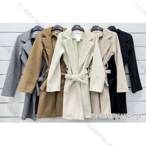 Kabát flaušový dlhý rukáv dámsky (S/M/L ONE SIZE) TALIANSKA MÓDA IMWCP24102