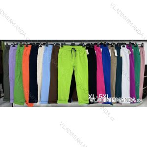 Nohavice dlhé strečové dámske nadrozmer (XL-5XL) TALIANSKA MÓDA IMWDT24057