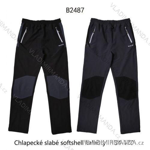 Nohavice softshellové slabé dorast chlapčenské (134-164) WOLF B2487